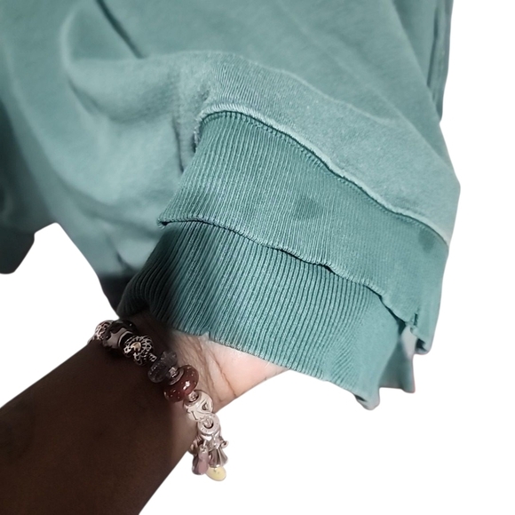 We The Free Camden Oversize Sweatshirt. Size Xlarge. Hunter Green - Picture 5 of 5
